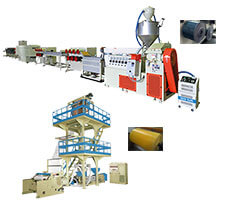 Blown film machine/HDPE film + PE Monofilament making machine/Beam